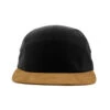 5 Panel Blank Black Brown Suede