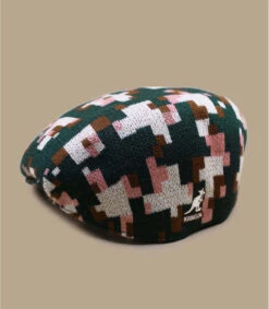 Kangol 504 Pixelated Plaid Pine Cream -Chapeau Soldes Boutique 504 pixelated plaid pine cream 2