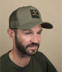 Brixton Alpha Block Trucker Military Olive