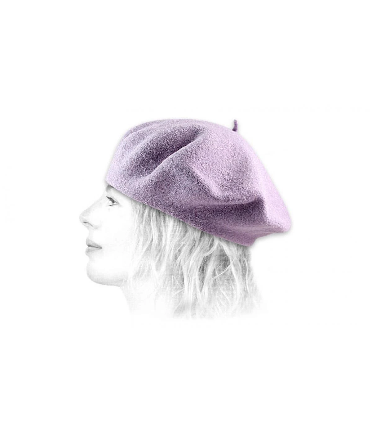 Beret Classique Violet 2 Beret Classique Violet – Image 2