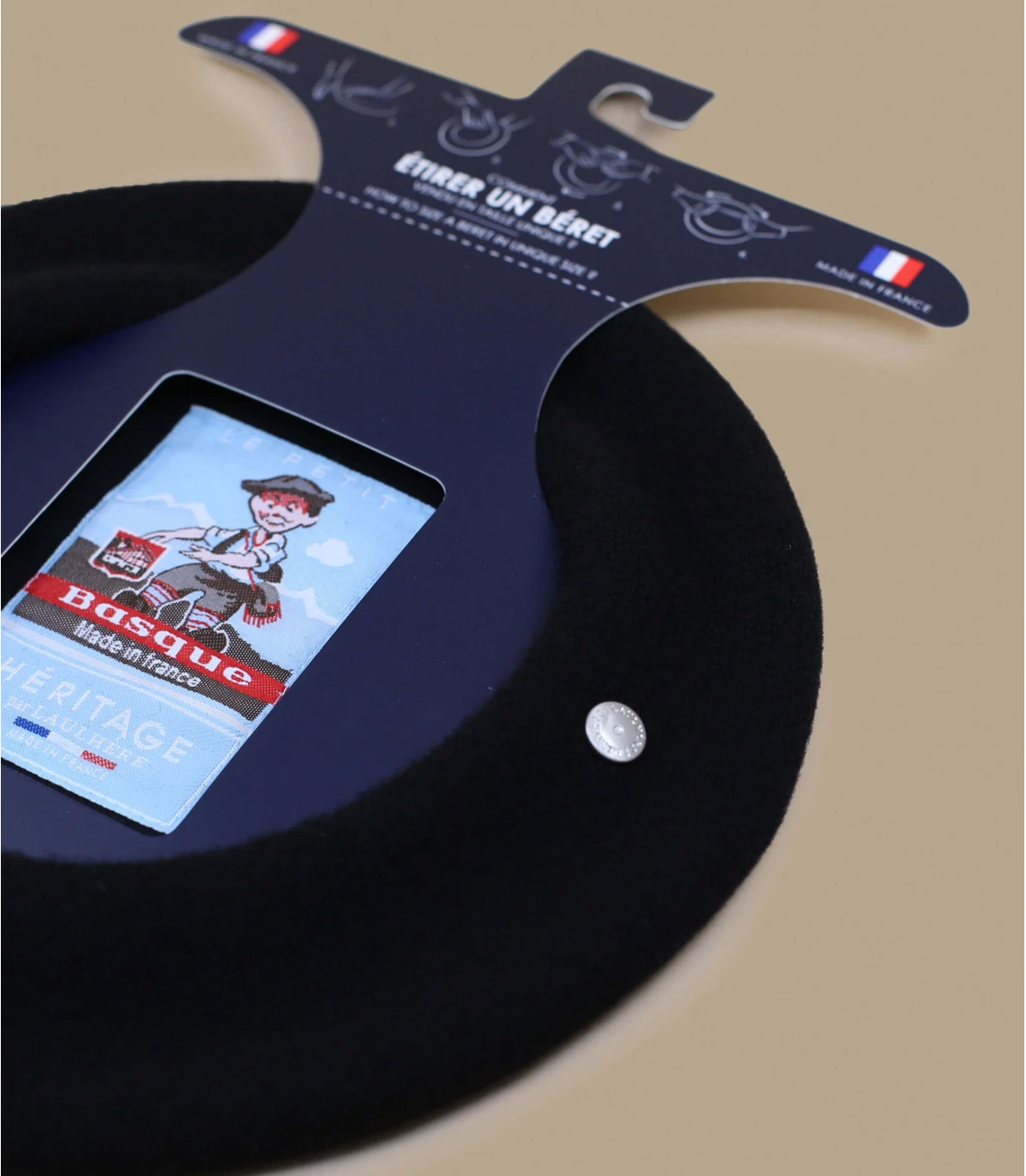 Beret Petit Basque Noir 3 Beret Petit Basque Noir – Image 3