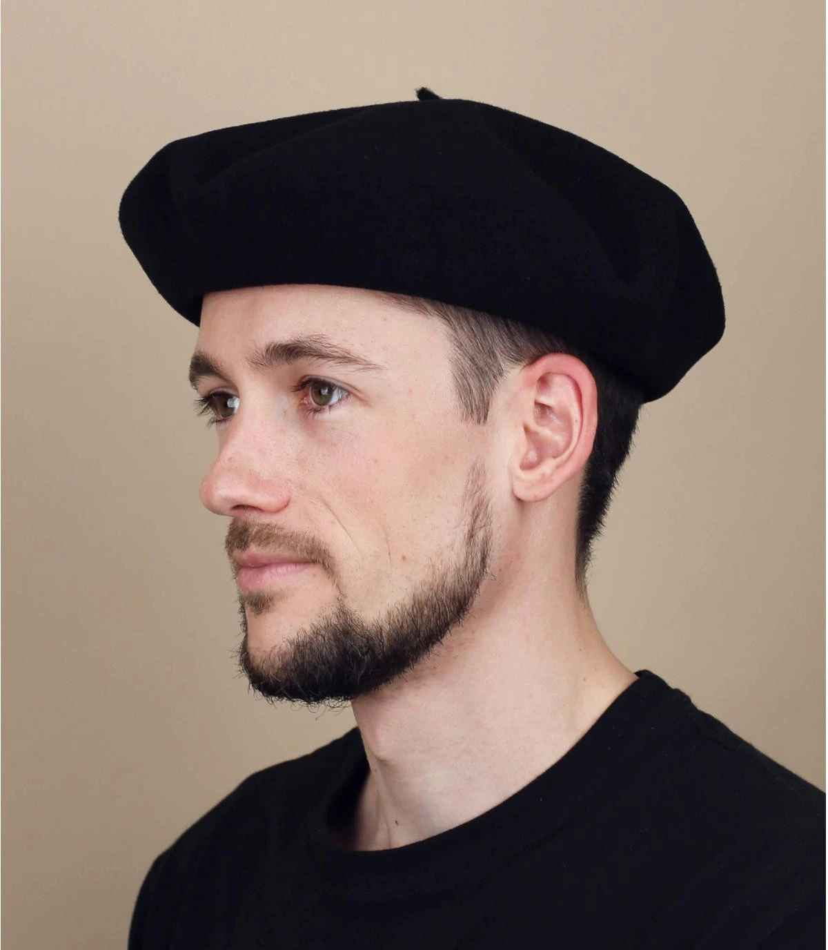 Beret Vrai Basque Noir 1 Beret Vrai Basque Noir