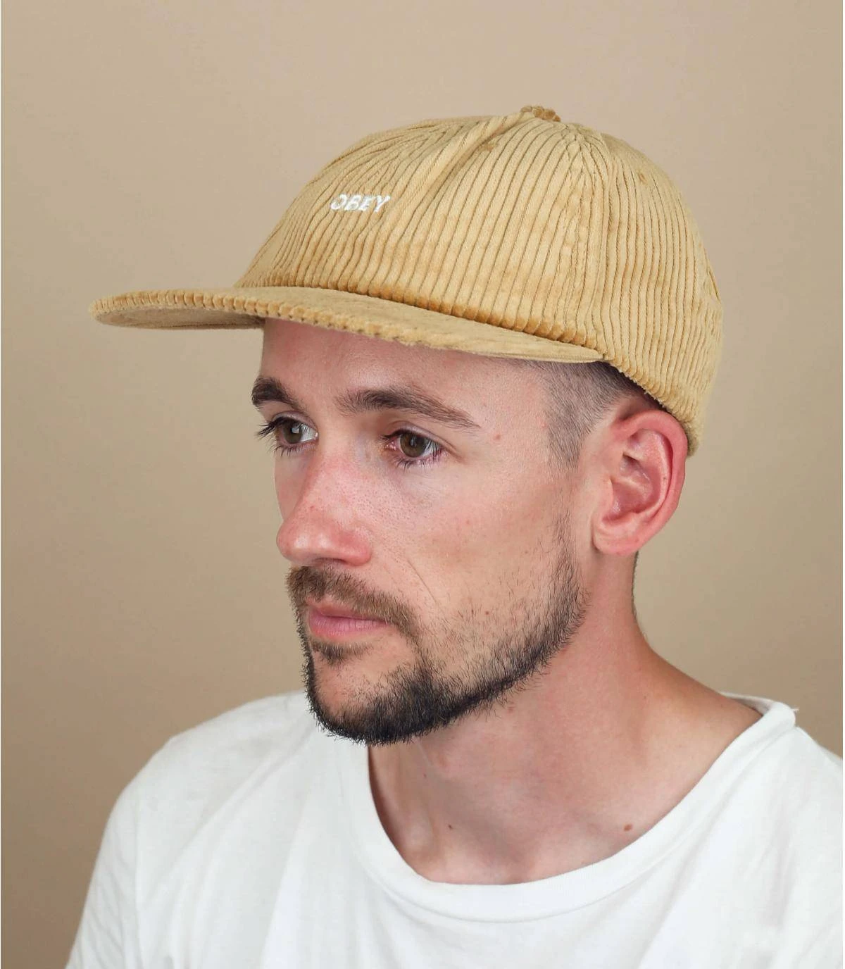 OBEY Bold Cord Strapback Khaki 1 OBEY Bold Cord Strapback Khaki