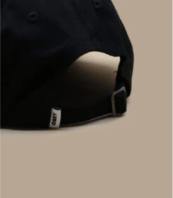 OBEY Bold Label Organic 6 Panel Black -Chapeau Soldes Boutique bold label organic 6 panel blackObey20casquette20Obey20noir20bio