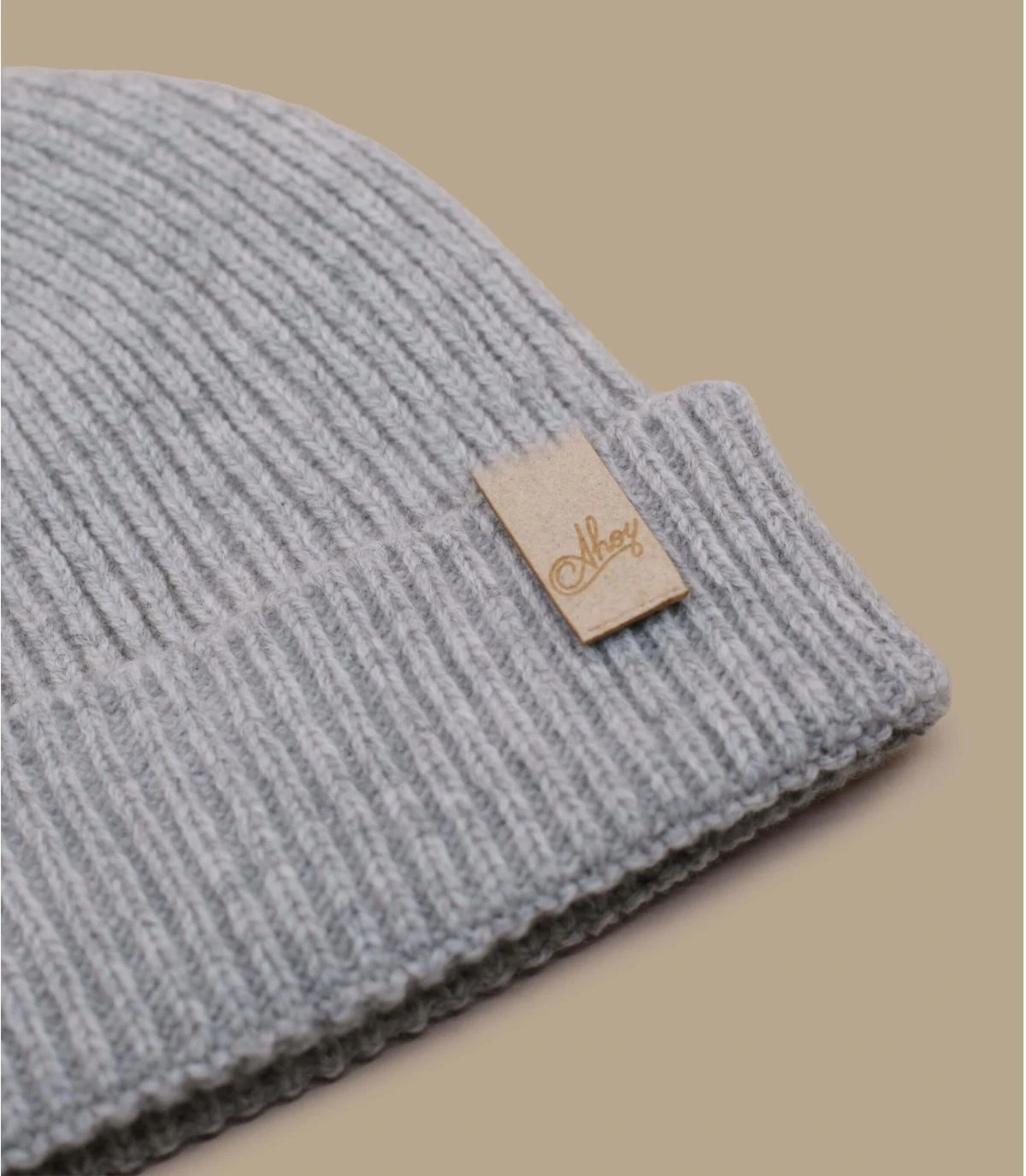 Bonnet Ahoy Grey Beige. Eco & Fabriqué En France 2 Bonnet Ahoy Grey Beige. Eco & Fabriqué En France – Image 2