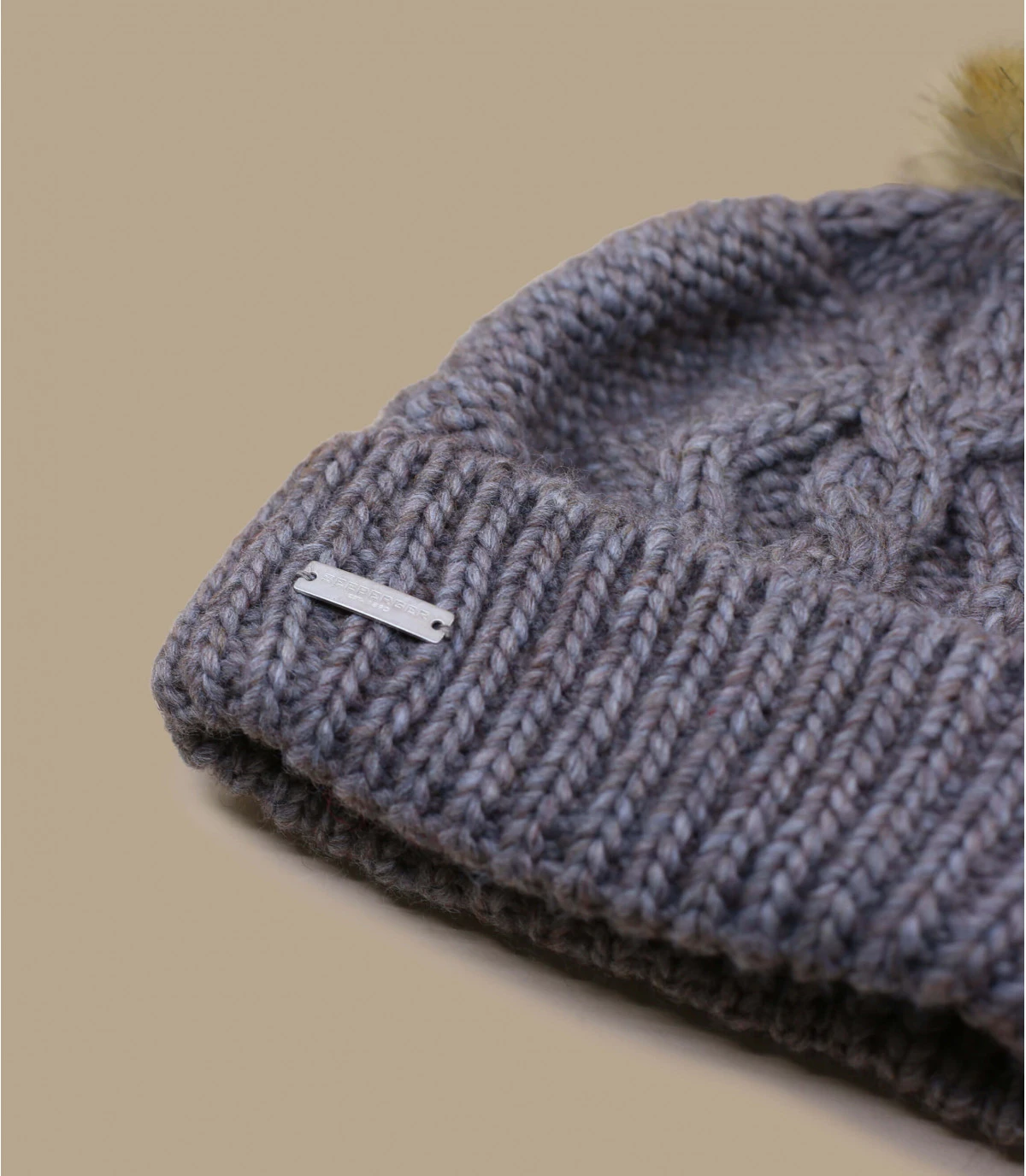 Seeberger Bonnet Pompon Mia Nutria 2 Seeberger Bonnet Pompon Mia Nutria – Image 2