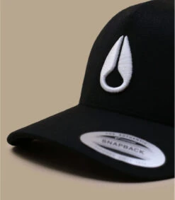 NIXON Casquette Deep Down Athletic Snapback Black White -Chapeau Soldes Boutique casquette deep down athletic snapback black white 2
