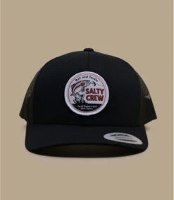 Salty Crew Casquette Fly Guy Retro Trucker Black