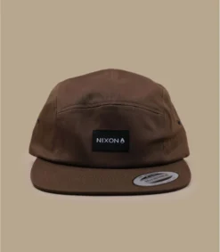 NIXON Casquette Mikey 5 Panel Brown -Chapeau Soldes Boutique casquette mikey 5 panel brown 2