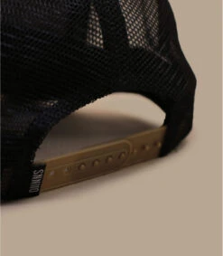 Casquette Trucker HFT Rebellion Beige Black -Chapeau Soldes Boutique casquette trucker hft rebellion beige black 3