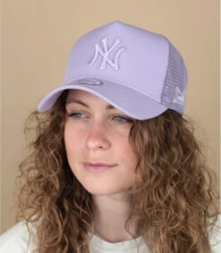 NEW ERA Casquette Trucker Tonal Mesh NY Lila