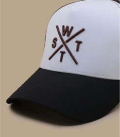 WATTS Casquette Trucker Tribe Solid White Caramel -Chapeau Soldes Boutique casquette trucker tribe solid white caramel 2