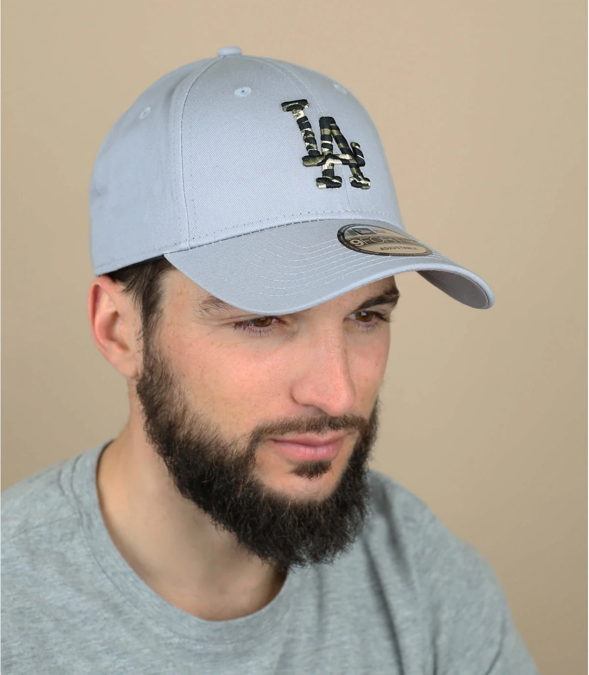 NEW ERA Casquette Wild Camo 940 LA Gray Olive 1 NEW ERA Casquette Wild Camo 940 LA Gray Olive