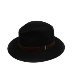 Borsalino Chapeau Feutre Lapin Noir -Chapeau Soldes Boutique chapeau feutre lapin noir