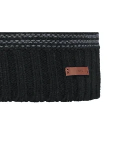 Barts David Beanie Black -Chapeau Soldes Boutique david beanie blackbonnet20rayures20noir