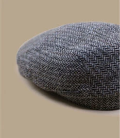 Stetson Driver Cap Virgin Wool Herringbone Grey -Chapeau Soldes Boutique driver cap virgin wool herringbone grey 2