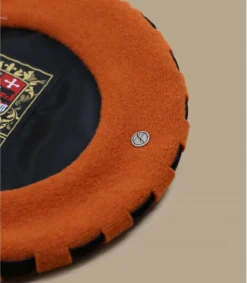 Ellie Erable 5 Ellie Erable -Chapeau Soldes Boutique ellie erableberet20orange20ruban20noue