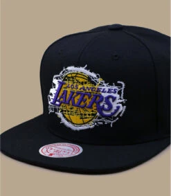Mitchell & Ness Embroidery Glitch Snapback Lakers -Chapeau Soldes Boutique embroidery glitch snapback lakers 2