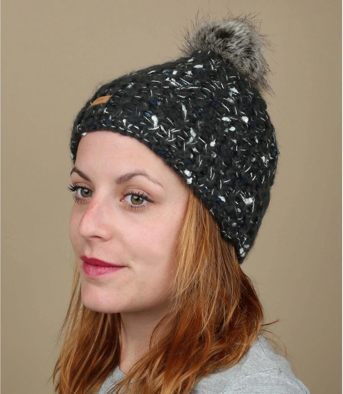 Barts Euny Beanie Dark Heather 1 Barts Euny Beanie Dark Heather