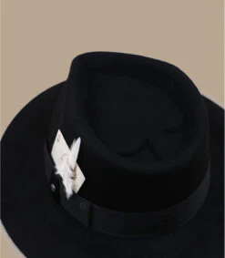 Stetson Fedora Woolfelt Black -Chapeau Soldes Boutique fedora woolfelt black 3