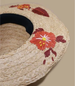 Seeberger Floppy Flower Hand Stich Natural Honey 9 Seeberger Floppy Flower Hand Stich Natural Honey -Chapeau Soldes Boutique floppy flower hand stich natural honey 4