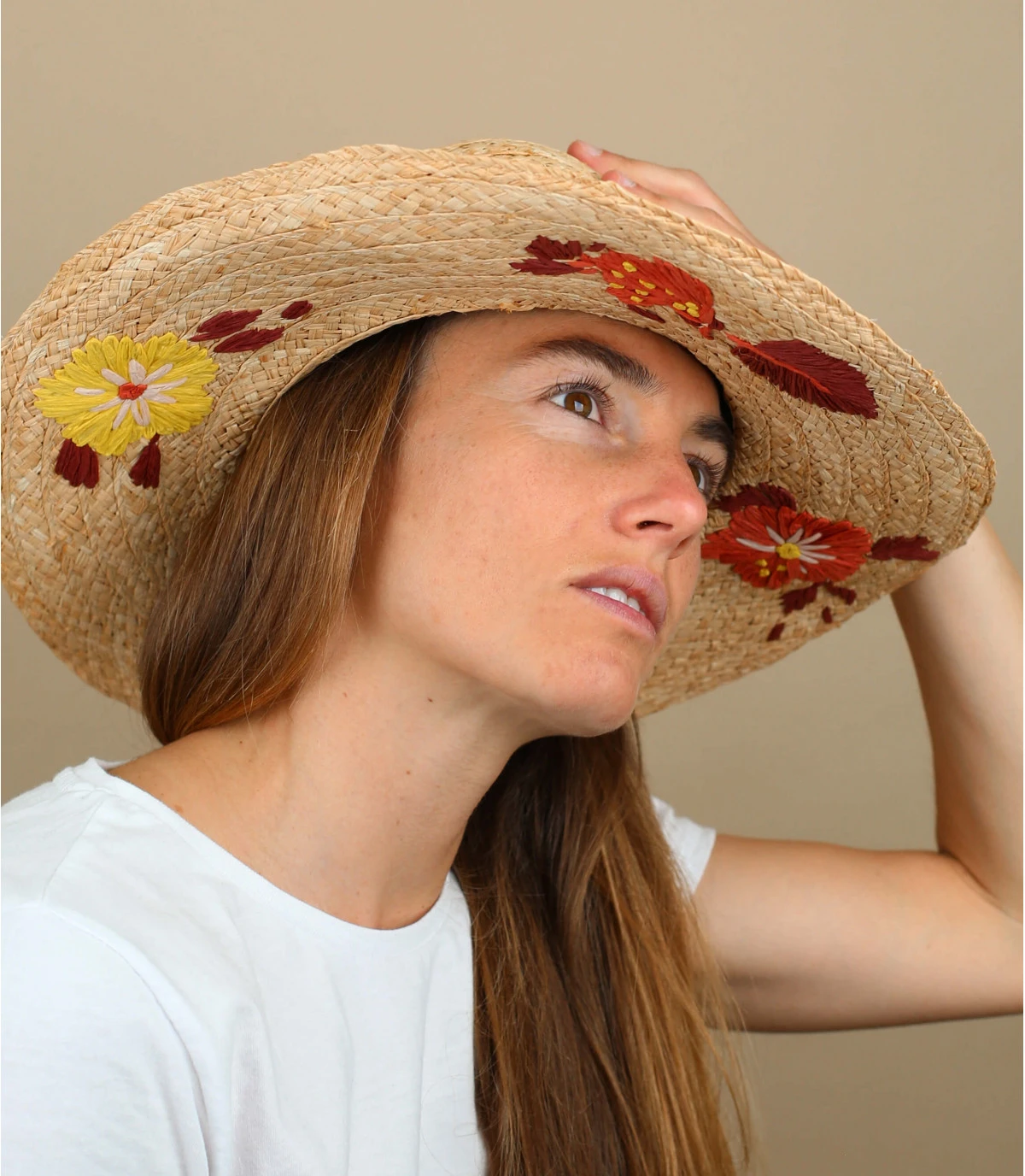 Seeberger Floppy Flower Hand Stich Natural Honey 1 Seeberger Floppy Flower Hand Stich Natural Honey