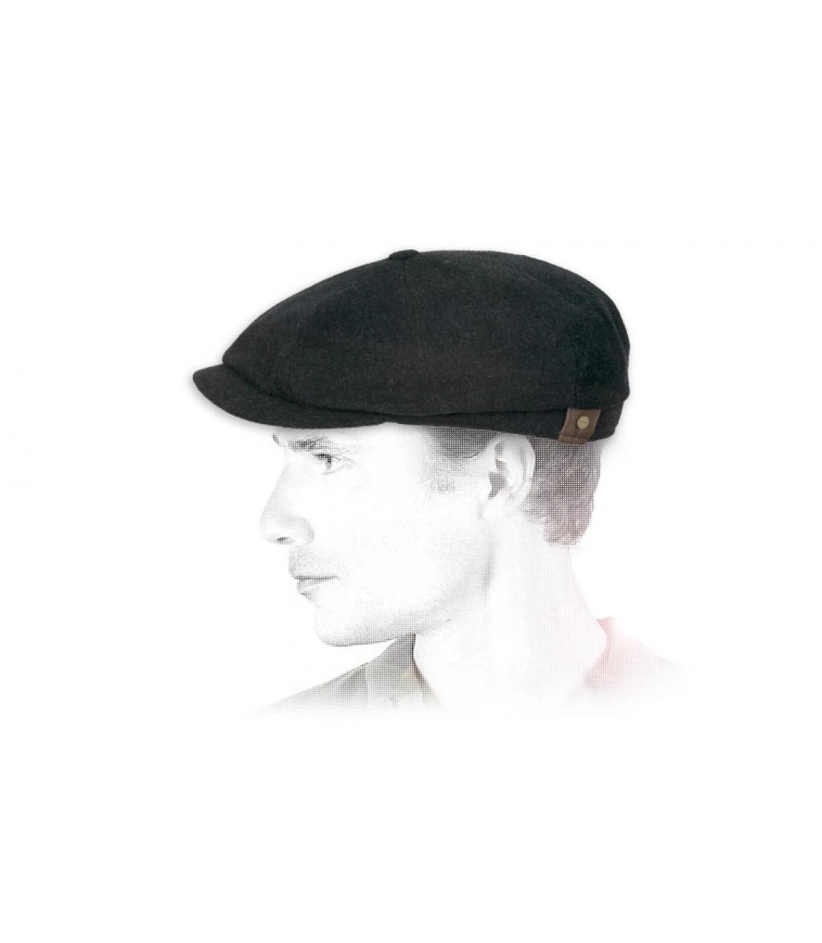 Stetson Hatteras Antracite Wool/cashmere 3 Stetson Hatteras Antracite Wool/cashmere – Image 3