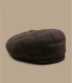 Stetson Hatteras Wool Brown Herringbone -Chapeau Soldes Boutique hatteras wool brown herringbone 2