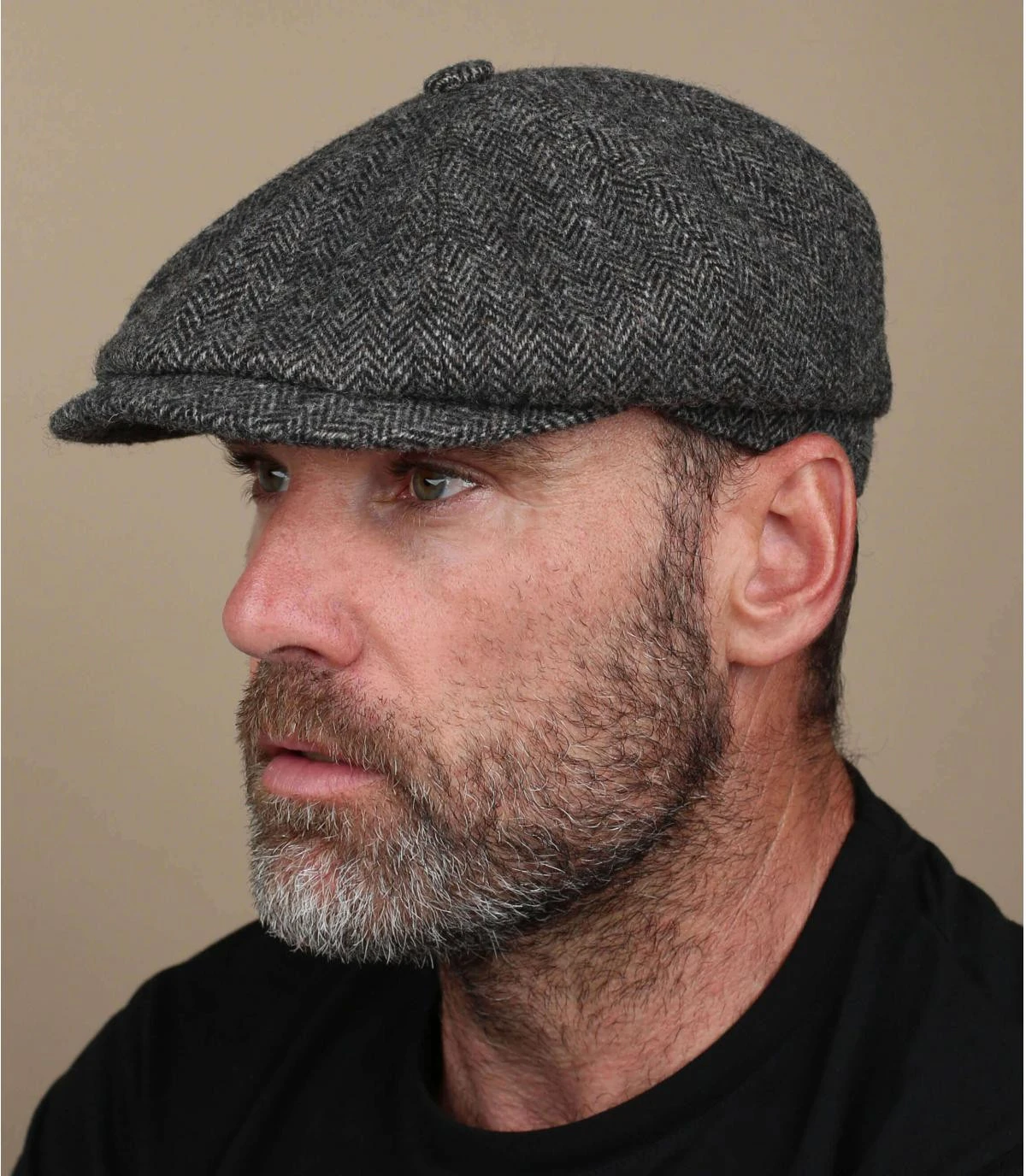 Stetson Hatteras Woolrich Grise Foncée 1 Stetson Hatteras Woolrich Grise Foncée