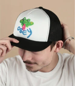 OBEY Hopper Trucker Black