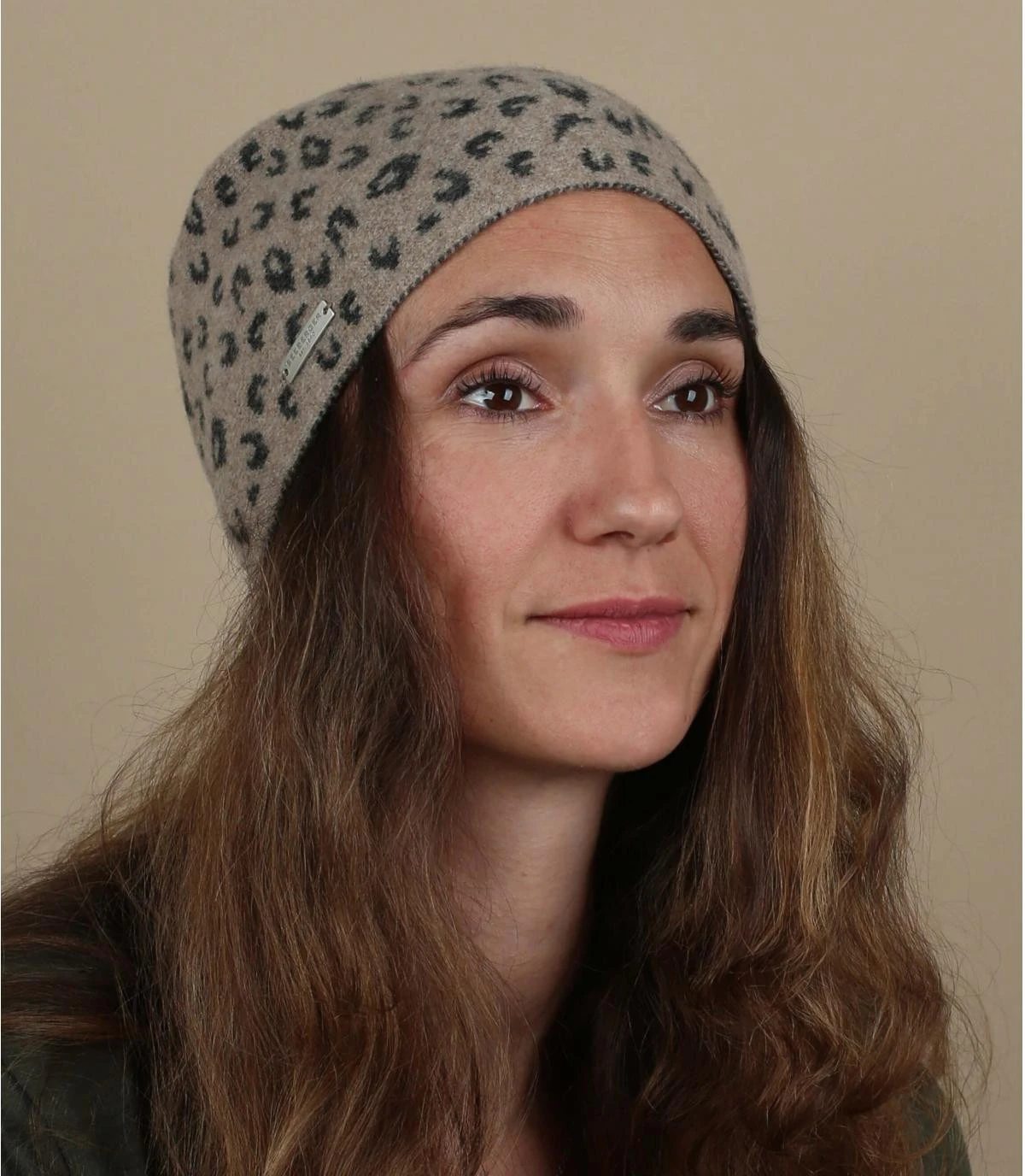 Seeberger Janice Leo Pattern Anthracite Sand 1 Seeberger Janice Leo Pattern Anthracite Sand