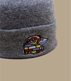 Keim Street Bird Beanie Heather Grey 6 Keim Street Bird Beanie Heather Grey -Chapeau Soldes Boutique keim street bird beanie heather grey 2