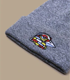 Keim Street Bird Beanie Heather Grey 7 Keim Street Bird Beanie Heather Grey -Chapeau Soldes Boutique keim street bird beanie heather grey 3