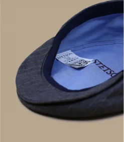 Stetson Kent Cotton Linen Blue Strips -Chapeau Soldes Boutique kent cotton linen blue strips 3