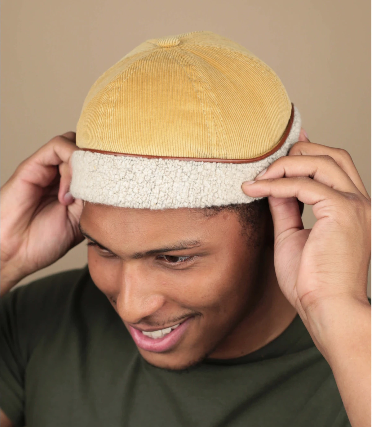 Miki Corduroy & Fleece Sand 1 Miki Corduroy & Fleece Sand