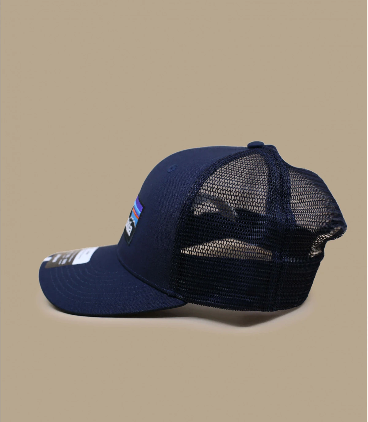Patagonia P6 Logo Trucker Hat Navy Blue 2 Patagonia P6 Logo Trucker Hat Navy Blue – Image 2