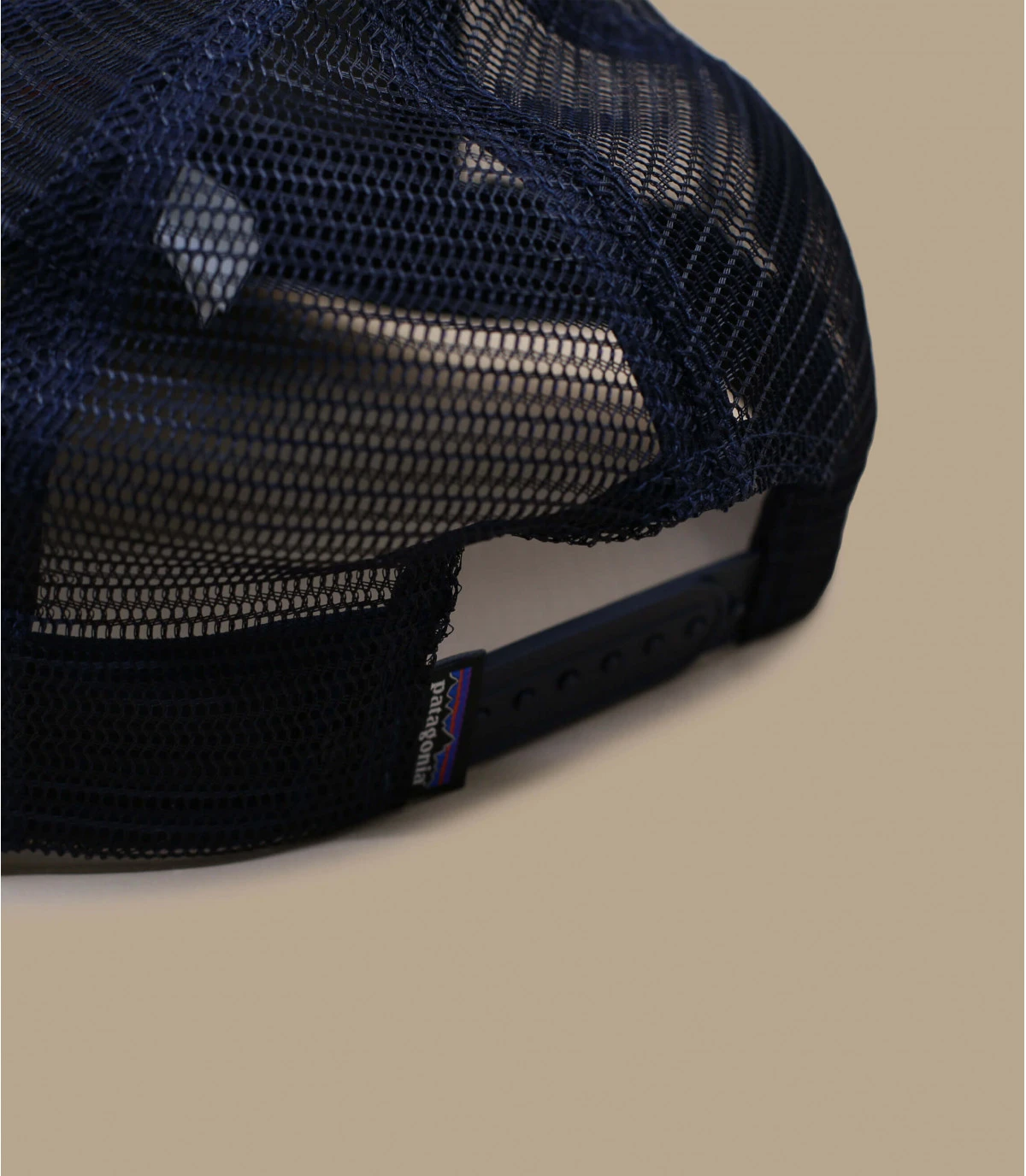 Patagonia P6 Logo Trucker Hat Navy Blue 3 Patagonia P6 Logo Trucker Hat Navy Blue – Image 3