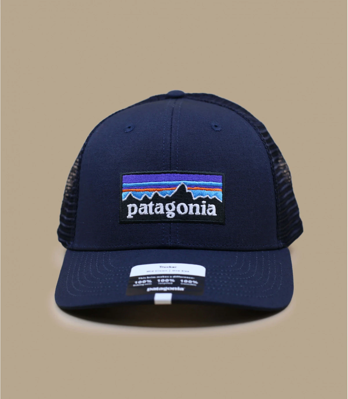 Patagonia P6 Logo Trucker Hat Navy Blue 1 Patagonia P6 Logo Trucker Hat Navy Blue