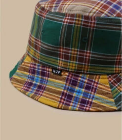 HUF Patchwork Bucket Multi -Chapeau Soldes Boutique patchwork bucket multi 2