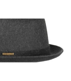 Stetson Pork Pie Baltimore Wool Grey -Chapeau Soldes Boutique pork pie baltimore wool greypork20pie20gris20laine20Stetson