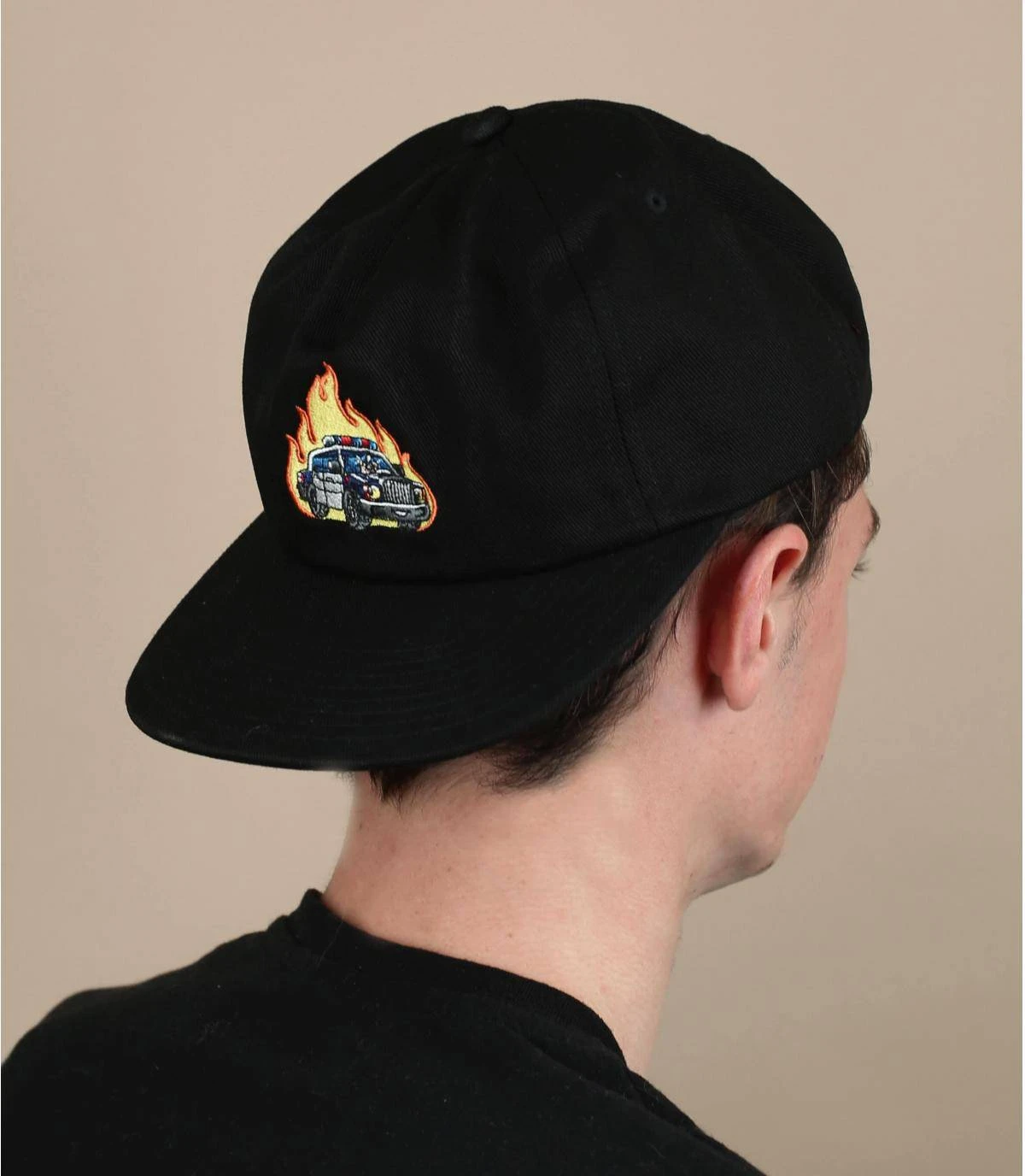 HUF Roasted Unstructured Snpaback Black 1 HUF Roasted Unstructured Snpaback Black