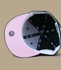NEW ERA Side Patch 5950 NY Green & Pink -Chapeau Soldes Boutique side patch 5950 ny green pink 5