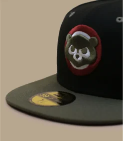 NEW ERA Side Patch 59Fifty Chicago Cubs Black New Olive -Chapeau Soldes Boutique side patch 59fifty chicago cubs black new olive 2