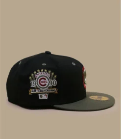 NEW ERA Side Patch 59Fifty Chicago Cubs Black New Olive -Chapeau Soldes Boutique side patch 59fifty chicago cubs black new olive 4