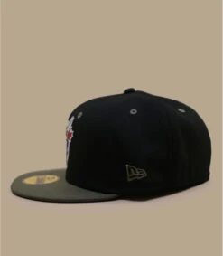 NEW ERA Side Patch 59Fifty Toronto Blue Jays Black New Olive -Chapeau Soldes Boutique side patch 59fifty toronto blue jays black new olive 2