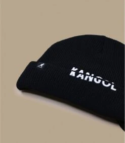 Kangol Sliced Peak Beanie Black -Chapeau Soldes Boutique sliced peak beanie black 2