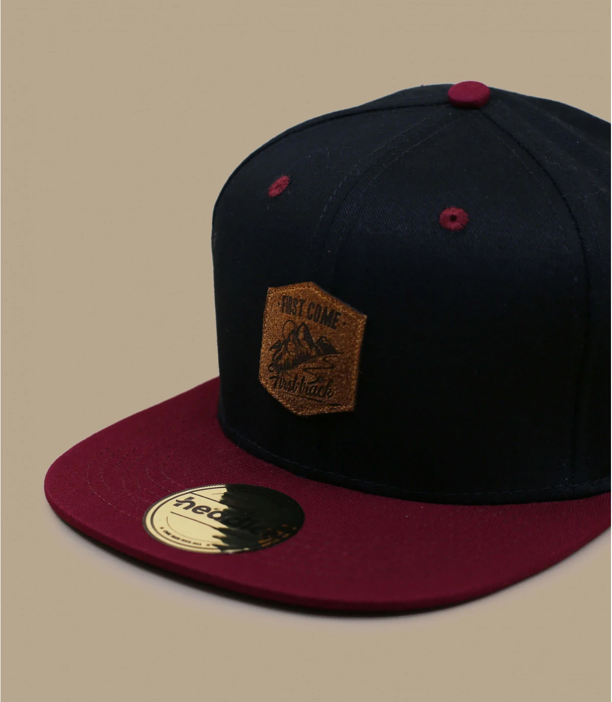 Snapback First Come First Tarck Black Burgundy 2 Snapback First Come First Tarck Black Burgundy – Image 2