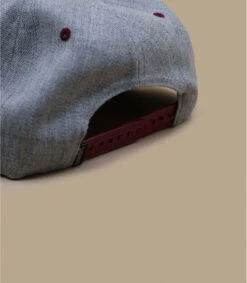 Snapback First Come First Track Grey Burgundy -Chapeau Soldes Boutique snapback first come first track grey burgundy 3