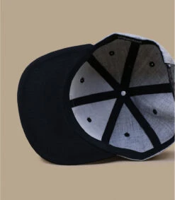 Snapback Pillow Line Grey Black -Chapeau Soldes Boutique snapback pillow line grey black 4