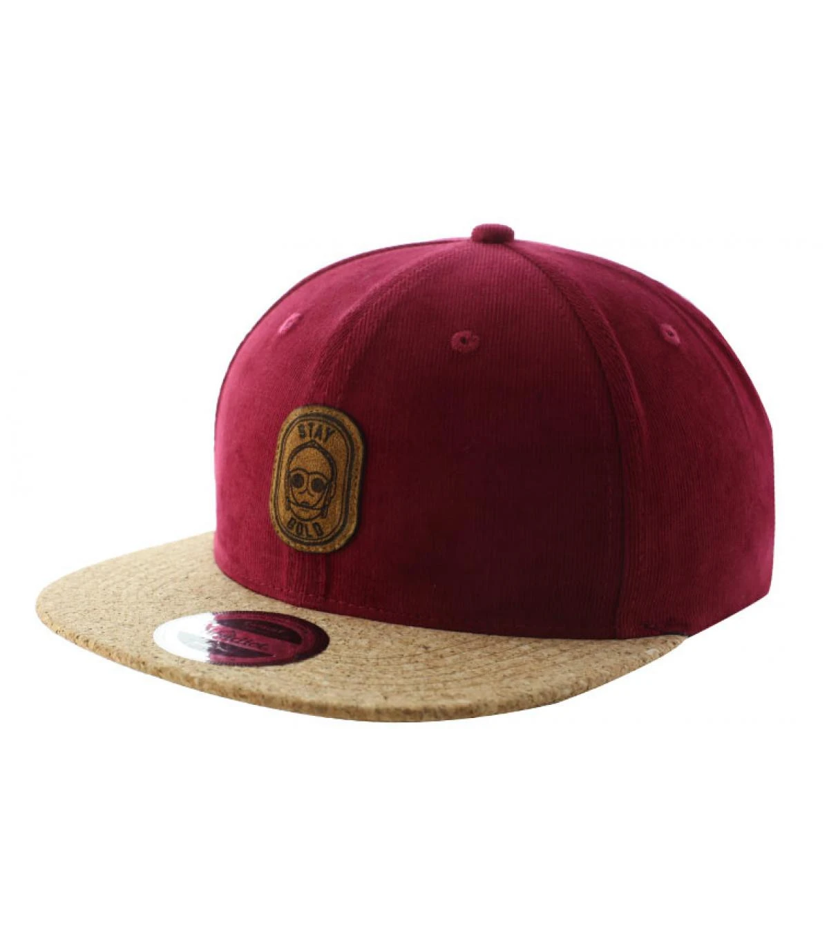 Snapback Stay Gold Burgundy Cork 2 Snapback Stay Gold Burgundy Cork – Image 2